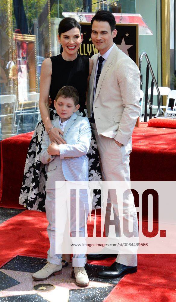 Actress Julianna Margulies is joined by her husband Keith Lieberthal and their son Kieran Lindsey Lieberthal during an unveiling ceremony honoring Margulies with the 2,550th star on the Hollywood Walk of Fame in Los Angeles on May 1, 2015. LAP2015050113 JIMxRUYMEN