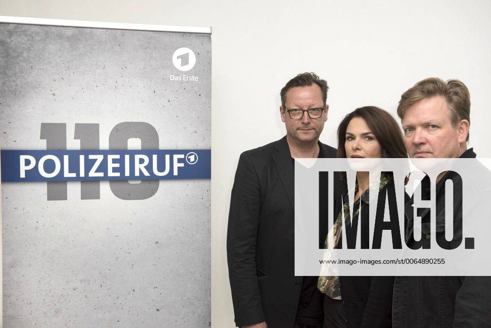 Matthias Brandt, Barbara Auer und Justus von Dohnanyi beim Fototermin am Set des BR Krimis Polizeiruf 110: Kreise im Hotel Michelberger. Berlin, 18.06.2015 Foto:xFredericx xFuturexImage