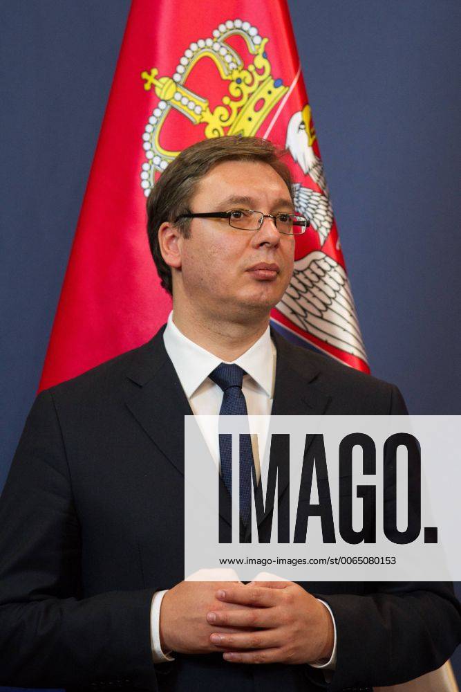 Aleksandar Vucic Serbian Prime Minister and Viktor Orban Hungarian Prime Minister s press conference about the refugee issue. 2015.07.01.