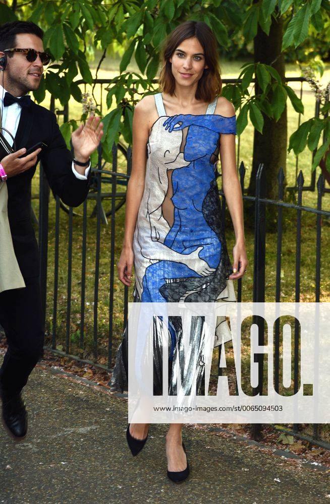 The Serpentine Gallery Summer Party 2015 London, UK. Alexa Chung at The Serpentine Gallery Summer Party 2-15 at Kensington Gardens, South Kensington, London on Thursday 2 July 2015. LMK392 -51475-030715