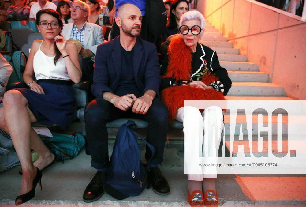 IMAGO ICONS: Iris Apfel July 3, 2015 - Barcelona, Spain - BARCELONA -july 03- SPAIN: Iris Apfel in the Barcelona fashion 080, held at the Olympic Stadium in Barcelona, on 03 july 2015. Photo: Barcelona Spain - ZUMAn230