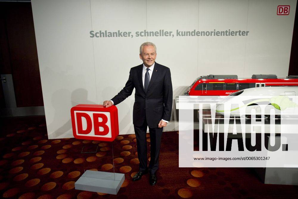 Deutschland, Berlin, Hotel Marriott, Halbjahres Pressekonferenz der Deutschen Bahn, Vorsitzender des Vorstands der Deutschen Bahn AG Rüdiger Grube