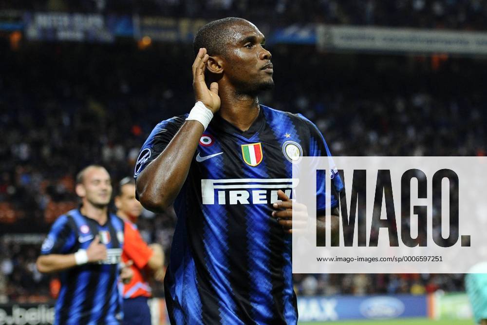 Inter Mailand vs SV Werder Bremen (weiß): Jubel bei Samuel Eto o o0 Jubel Freude