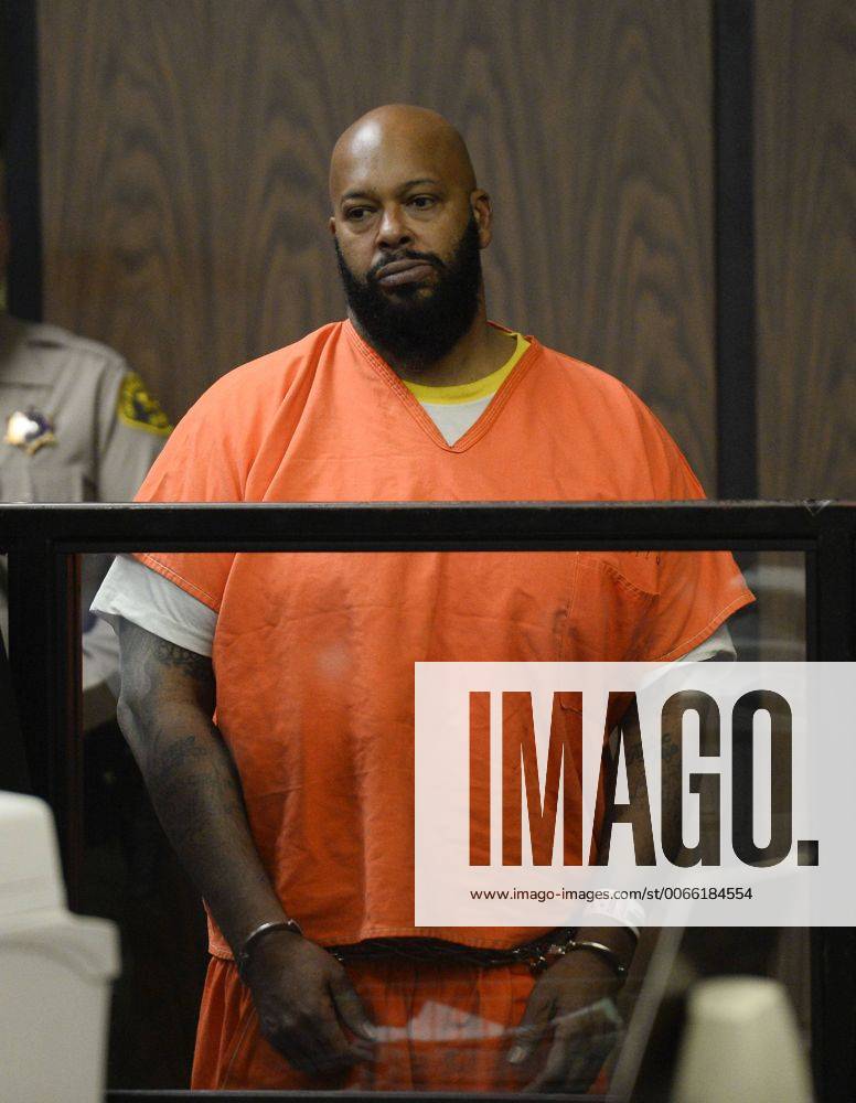 Feb. 3, 2015 - Compton, California, U.S - MARION SUGE KNIGHT appears in a court during his arraignment Tuesday. Knight, 49, pleaded not guilty on to murder, attempted murder and other charges filed after he struck two men with his truck last week. - ZUMAp12