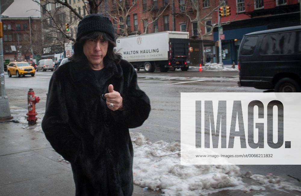 Feb. 9, 2015 - Manhattan, New York, U.S. - MARKY RAMONE, drummer of the band The Ramones and author of the book Punk Rock Blitzkrieg, My Life As A Ramone , photographed on the Bowery, Mon. Feb. 9, 2015. - ZUMAb09