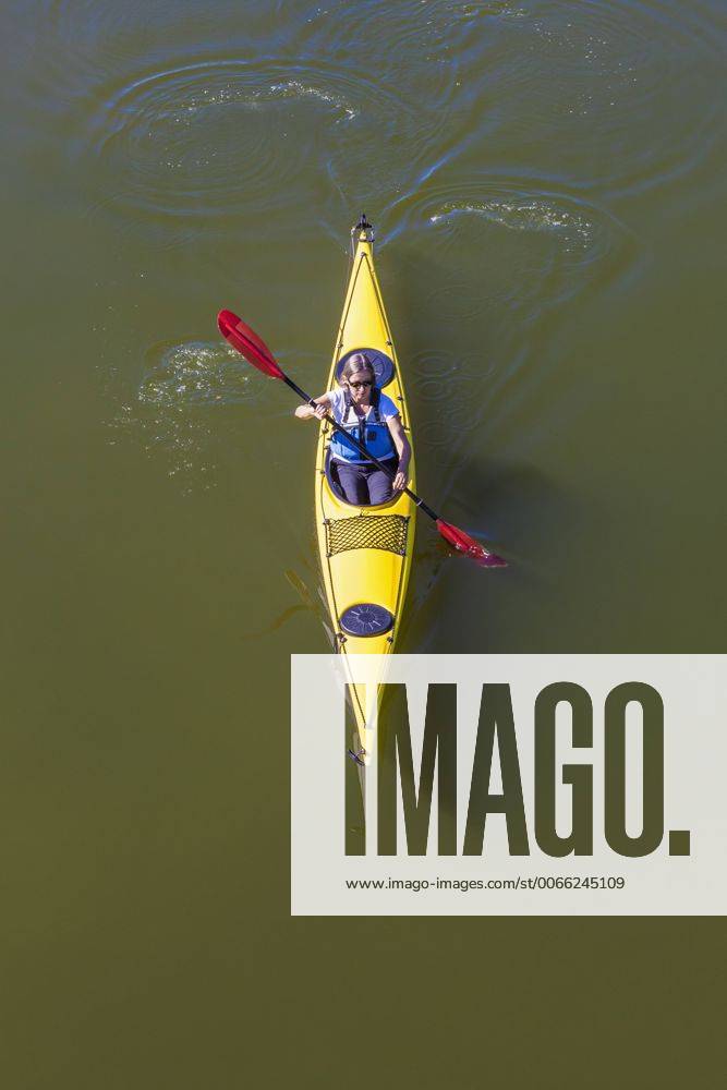 Germany, woman kayaking model released Symbolfoto property released WDF003252