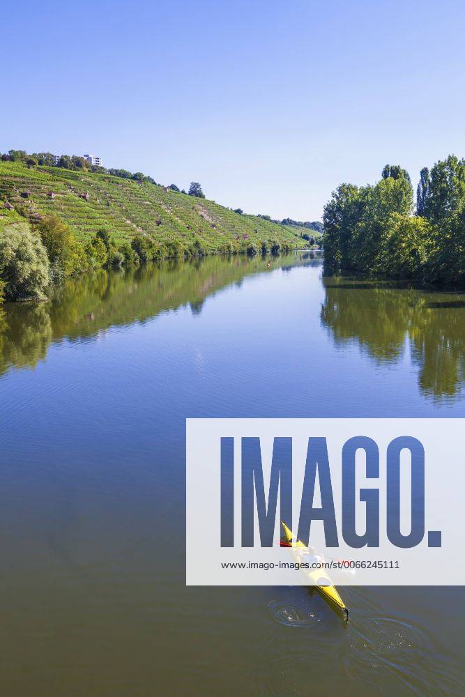 Germany, woman kayaking on Neckar model released Symbolfoto property released WDF003254