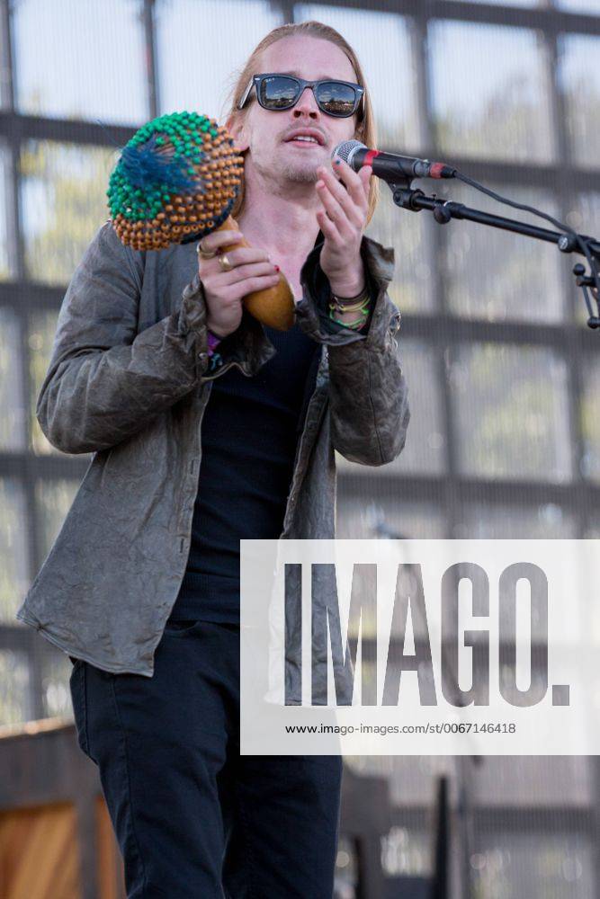 Sept. 13, 2014 - Chicago, Illinois, U.S - MACAULAY CULKIN of the band The Pizza Underground performs live at 2014 Riot Fest music festival at Humboldt Park in Chicago, Illinois - ZUMAs13
