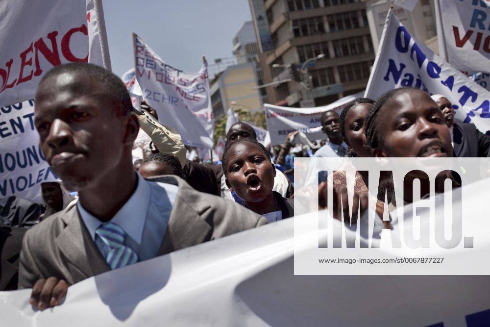 Feb 23, 2013 - Nairobi, Kenya - Demonstration in Nairobi against the violence that followed the 2007 elections and calling for peaceful elections next 4th of March. - ZUMAr11
