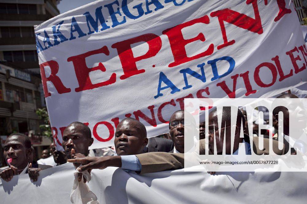 Feb 23, 2013 - Nairobi, Kenya - Demonstration in Nairobi against the violence that followed the 2007 elections and calling for peaceful elections next 4th of March. - ZUMAr11