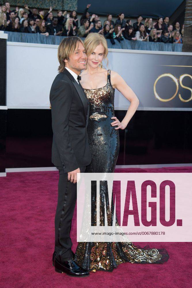 Feb 24, 2013 - Hollywood, California, U.S. - KEITH URBAN and NICOLE KIDMAN arrive for The Oscars at the Dolby Theatre. - ZUMAz03