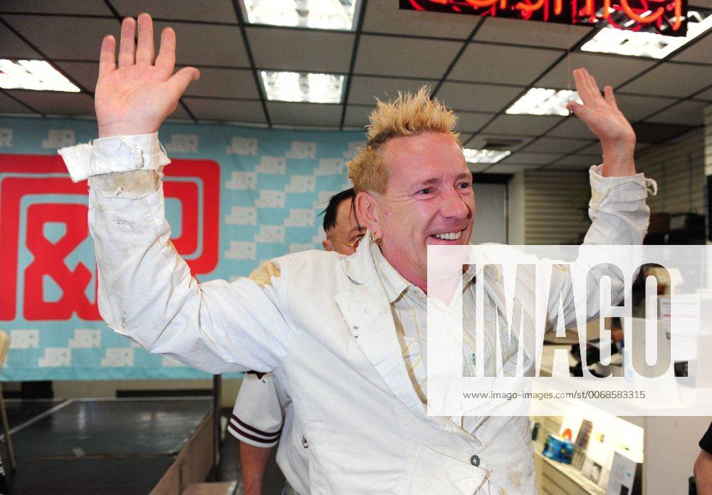 Oct. 13, 2012 - Manhattan, New York, U.S. - JOHN LYDON signs copies of the new record Public Image Ltd.: This is PiL and other PiL memorabilia at J&R Music in Manhattan on October 13, 2012. PiL are performing tonight at Hammerstein Ballroom. - ZUMAb09