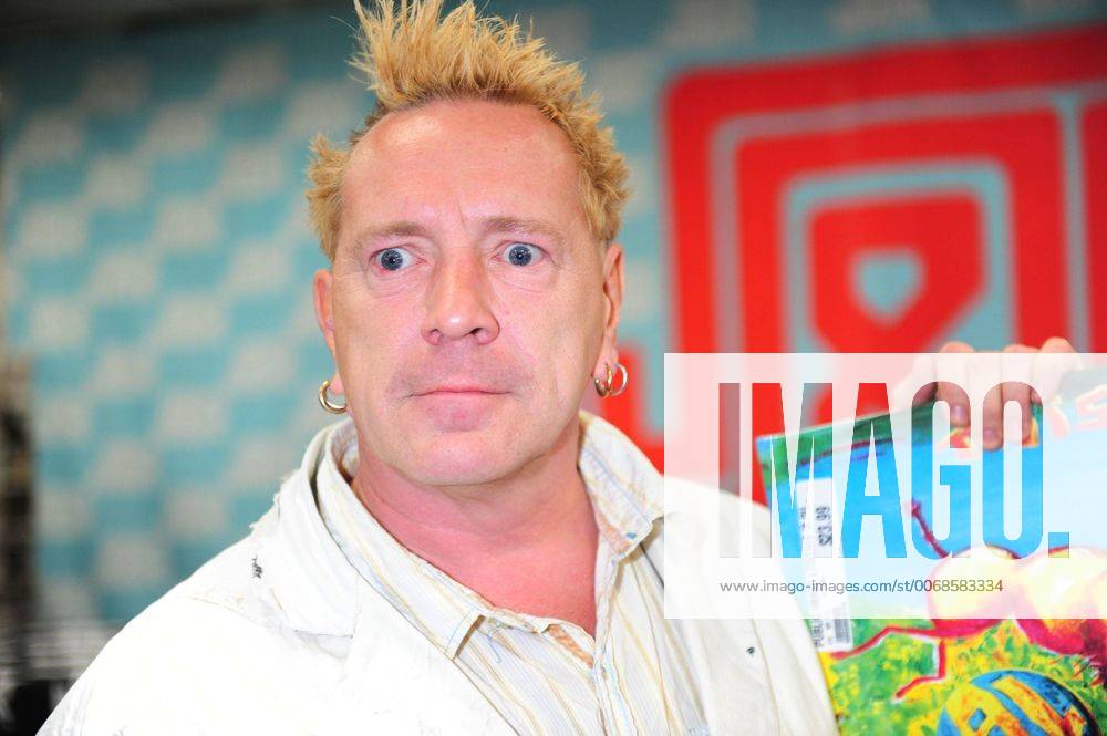 Oct. 13, 2012 - Manhattan, New York, U.S. - JOHN LYDON signs copies of the new record Public Image Ltd.: This is PiL and other PiL memorabilia at J&R Music in Manhattan on October 13, 2012. PiL are performing tonight at Hammerstein Ballroom. - ZUMAb09