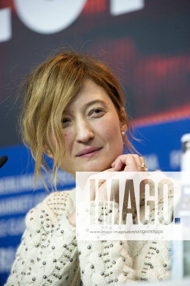 66th Berlin International Film Festival. International Film Festival of Berlin. Press conference of the jury Pictured: Alba Rohrwacher Valentino dress CamillaxMorandi