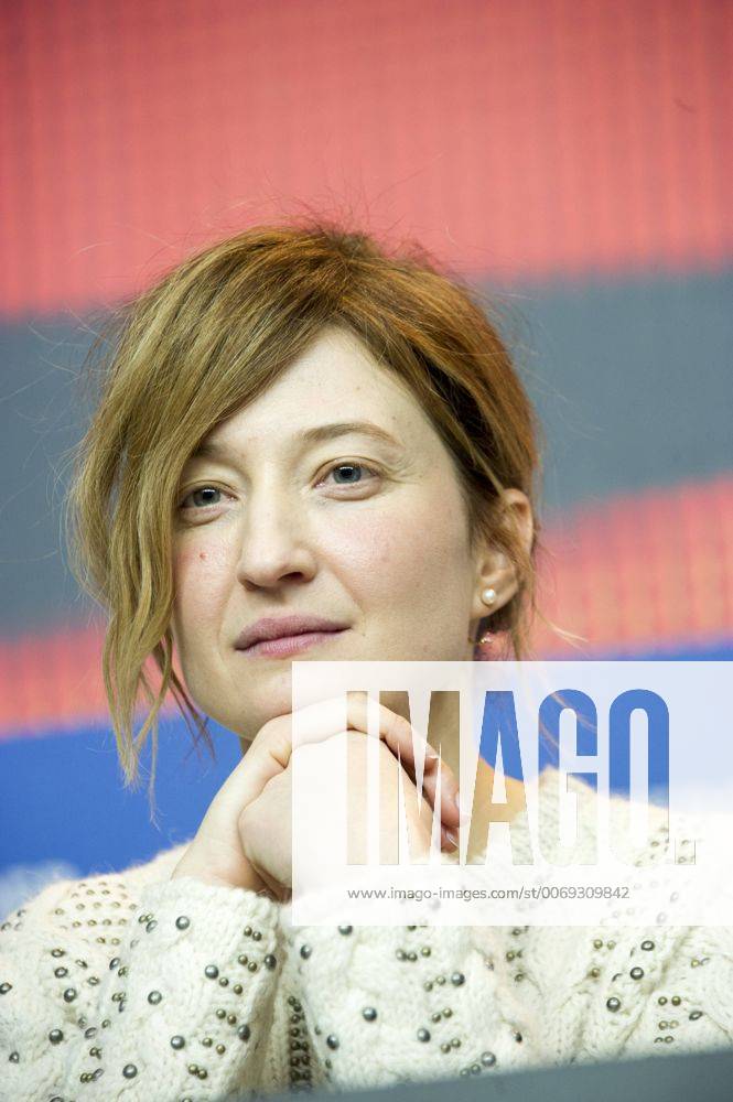 66th Berlin International Film Festival. International Film Festival of Berlin. Press conference of the jury Pictured: Alba Rohrwacher Valentino dress CamillaxMorandi
