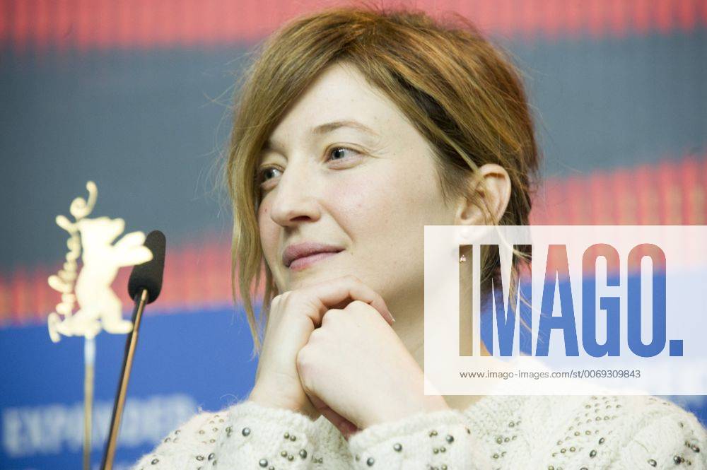 66th Berlin International Film Festival. International Film Festival of Berlin. Press conference of the jury Pictured: Alba Rohrwacher Valentino dress CamillaxMorandi