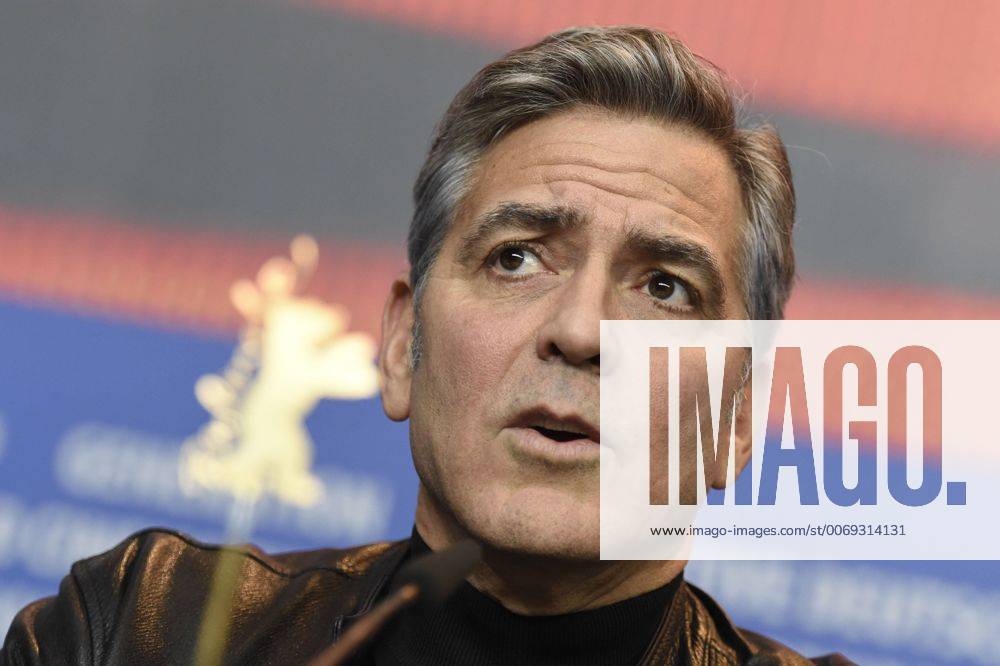 Schauspieler George Clooney während der Pressekonferenz zum Film -Hail, Caesar- anlässlich der 65. Internationalen Filmfestspiele Berlin 66. Internationale Filmfestspiele in Berlin IFB2016