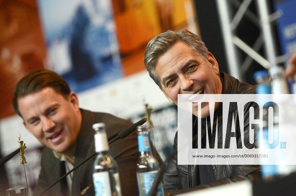 Channing Tatum and George Clooney during the Hail, Caesar! press conference at the 66th Berlin International Film Festival Berlinale 2016 on February 11, 2016 in Berlin, Germany. Foto:xC.xNiehausx xFuturexImage