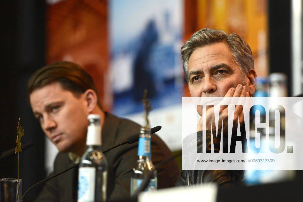 Channing Tatum and George Clooney during the Hail, Caesar! press conference at the 66th Berlin International Film Festival Berlinale 2016 on February 11, 2016 in Berlin, Germany. Foto:xC.xNiehausx xFuturexImage
