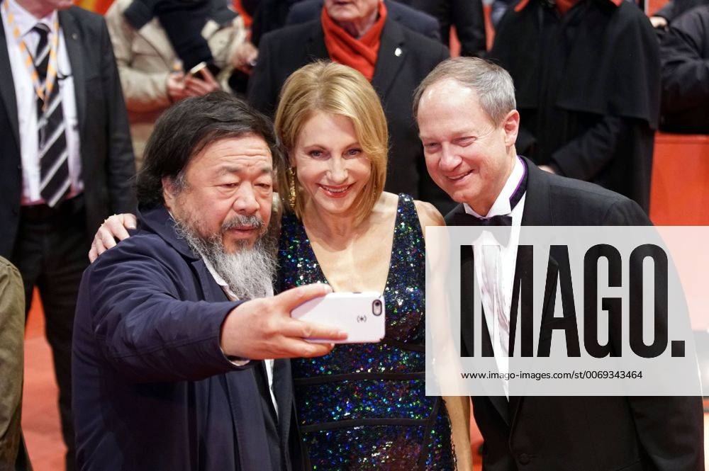 Ai Weiwei, John B. Emerson and wife Kimberly Emerson attending the Hail Caesar! premiere at the 66th Berlin International Film Festival Berlinale 2016 at Berlinale Palast on February 11, 2016 in Berlin, Germany. Foto:xT.xBartillax xFuturexImage