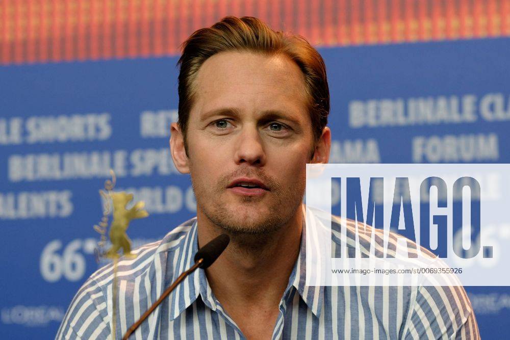 Schauspieler Alexander Skarsgard während der Pressekonferenz zum Film -War On Everyone- anlässlich der 66. Internationalen Filmfestspiele Berlin snapshot-photography K.M.Krause