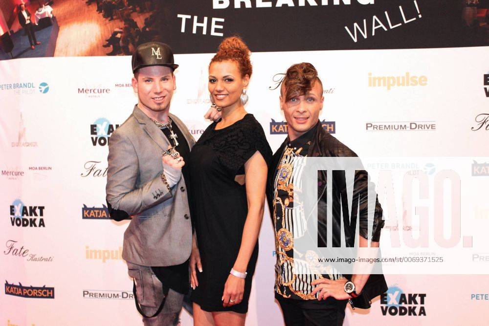 Berlin Marcel Lutter, Francisca Urio und Emil Kusmirek bei der After Show Party Impulse-Event BREAKING THE WALL am 12.02.2016 in Berlin. Foto:Christina Katz Eibner