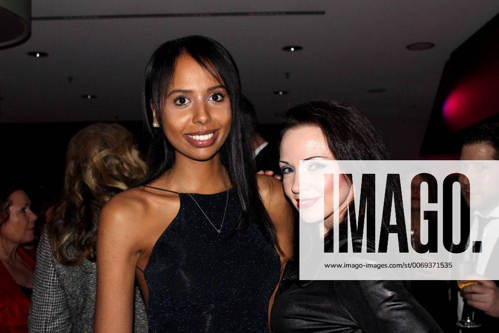Berlin Ruhama Negassi und Angelique Keller bei der After Show Party Impulse-Event BREAKING THE WALL am 12.02.2016 in Berlin. Foto:Christina Katz Eibner