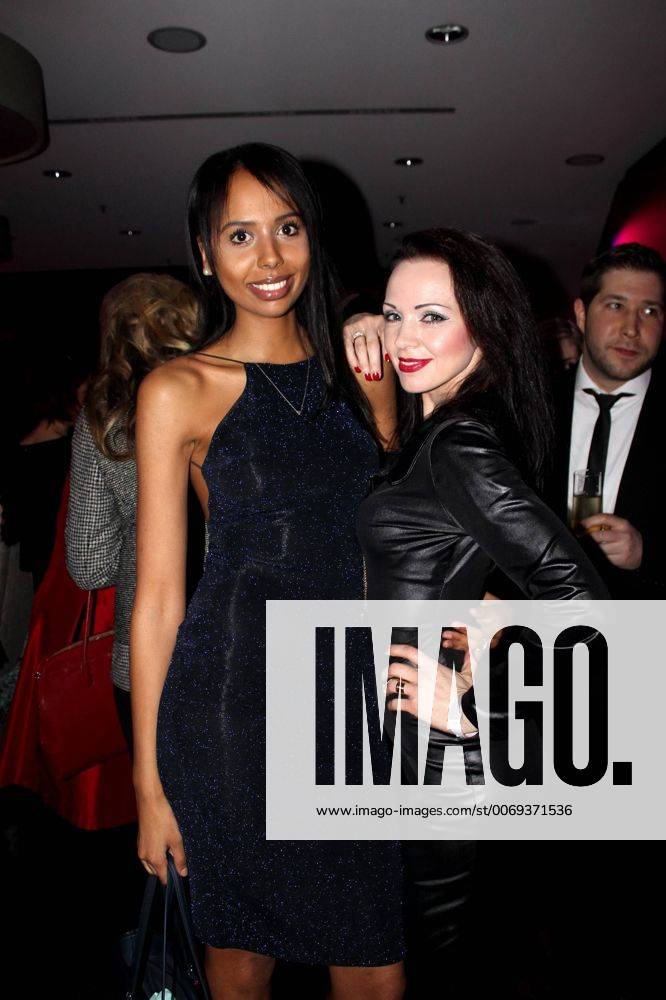 Berlin Ruhama Negassi und Angelique Keller bei der After Show Party Impulse-Event BREAKING THE WALL am 12.02.2016 in Berlin. Foto:Christina Katz Eibner