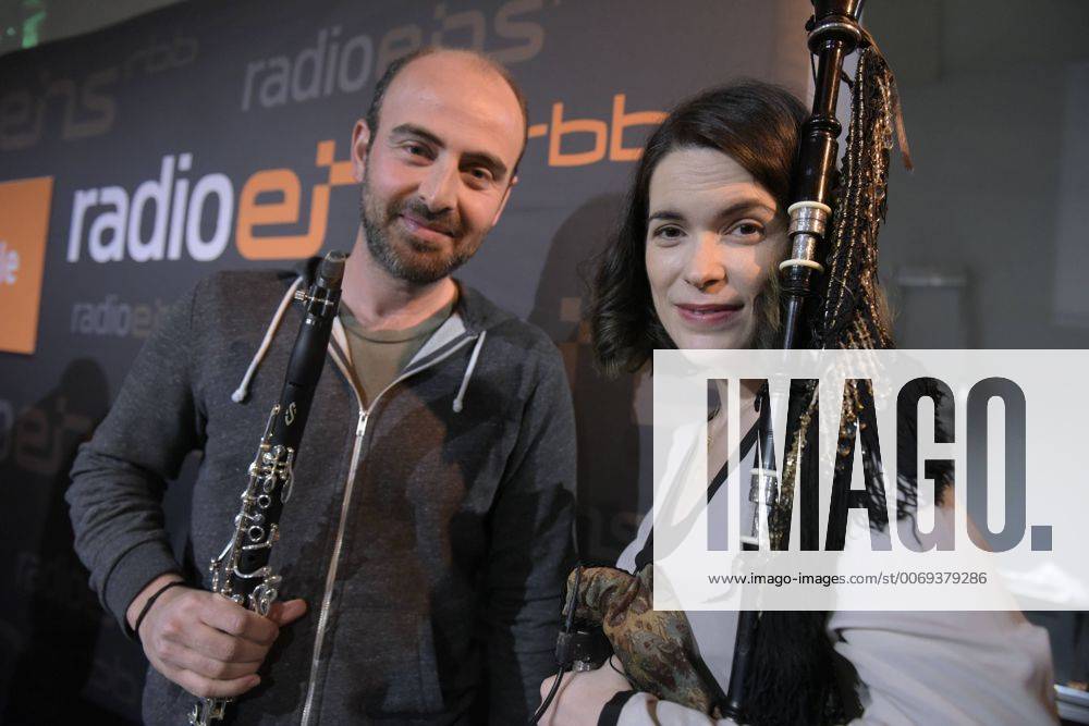Klarinettist Kinan Azmeh und Dudelsackspielerin Christina Pato (beide Silk Road Ensemble) beim RadioEins Berlinale-Nighttalk am Rande der 66. Internationalen Filmfestspiele Berlin 66. Internationale Filmfestspiele in Berlin IFB2016