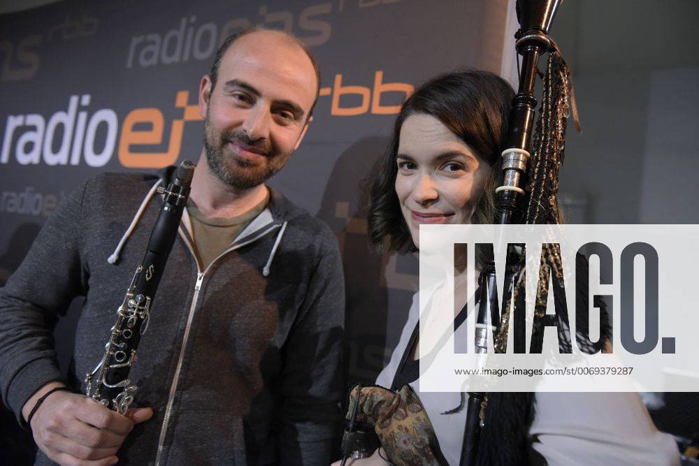 Klarinettist Kinan Azmeh und Dudelsackspielerin Christina Pato (beide Silk Road Ensemble) beim RadioEins Berlinale-Nighttalk am Rande der 66. Internationalen Filmfestspiele Berlin 66. Internationale Filmfestspiele in Berlin IFB2016