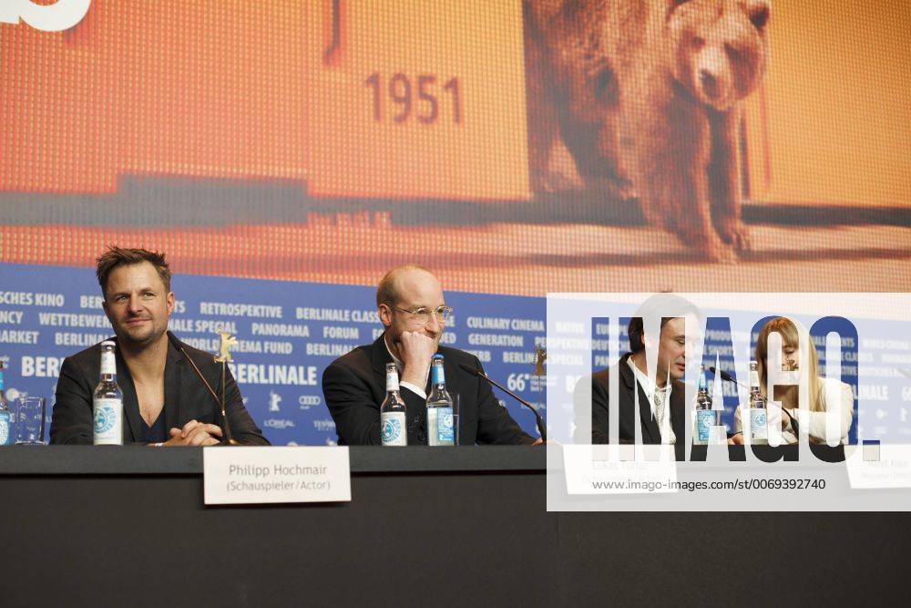 Feb 13, 2016 - Berlin, Germany - Press Call and Press Conference of the movie Kater (Tomcat) at Berlinale 2016, Händl Klaus, Philipp Hochmair, Lukas Turtur,Gerald Kerkletz, Joana Scrinzi, Antonin Svoboda Berlin Germany - ZUMAny,