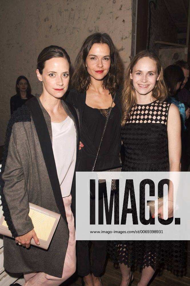 Anja Knauer, Susan Hoecke and Inez Bjoerg David at the Bavaria Re:Boot Party 2016 during the 66th Berlin International Film Festival Berlinale 2016 at Landesvertretung Nordrhein-Westfalen on February 14, 2016 in Berlin, Germany. Foto:xFredericx xFuturexImage