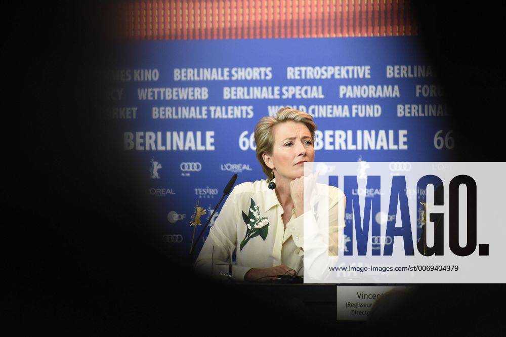 Schauspielerin Emma Thompson während der Pressekonferenz zum Film -ALONE IN BERLIN JEDER STIRB FÜR SICH ALLEIN- anlässlich der 66. Internationalen Filmfestspiele Berlin 66. Internationale Filmfestspiele in Berlin IFB2016