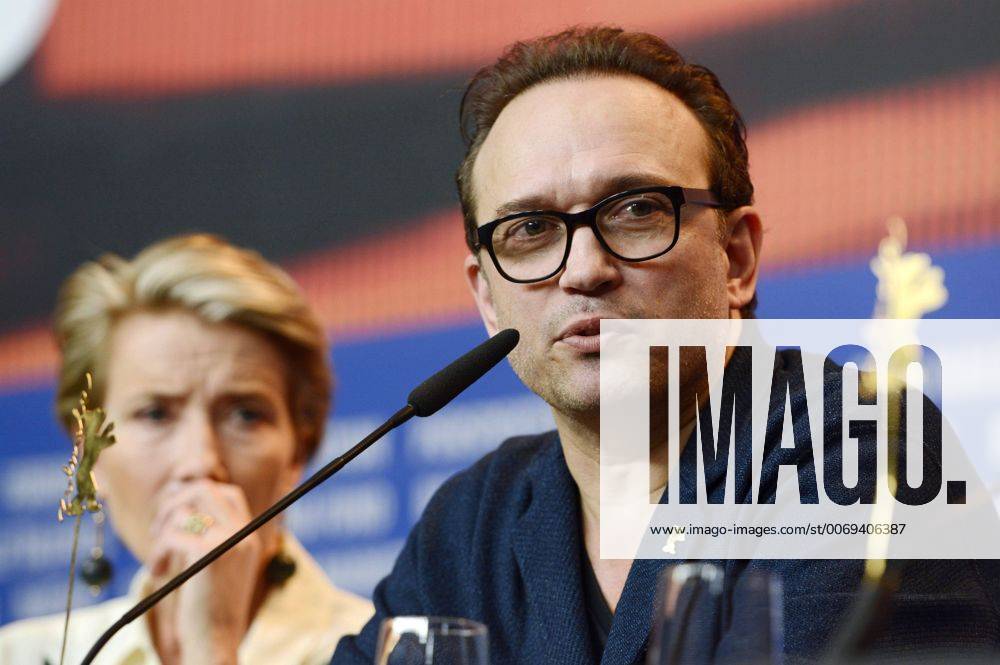 Emma Thompson and Vincent Perez during the Alone In Berlin Jeder stirbt für sich allein press conference at the 66th Berlin International Film Festival Berlinale 2016 on February 15, 2016 in Berlin, Germany. Foto:xC.xNiehausx xFuturexImage