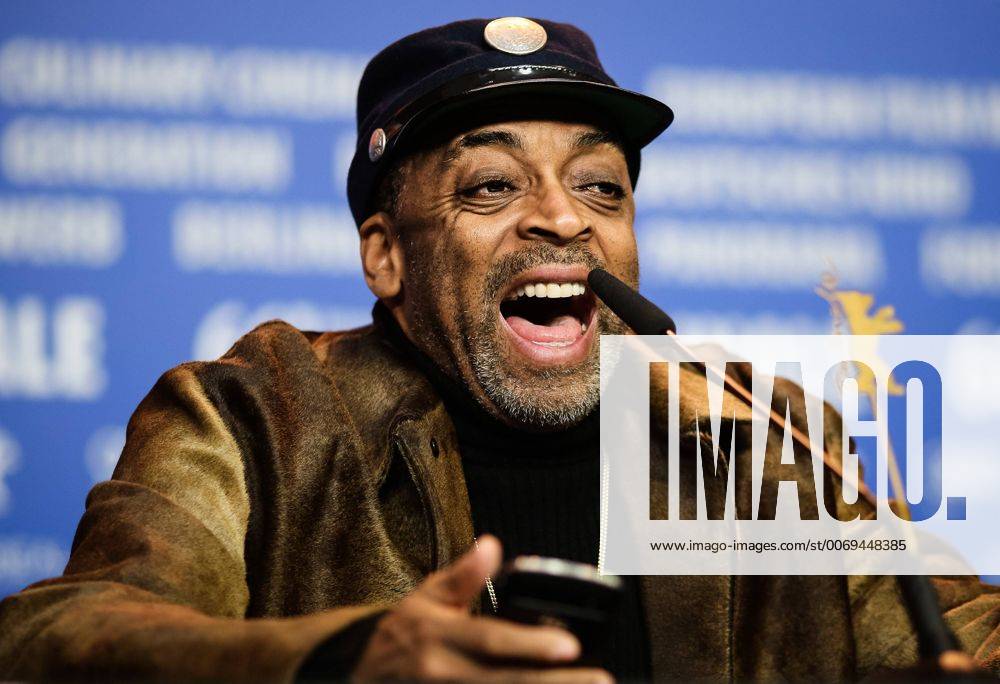 Director Spike Lee attends a press conference for the promotion of the movie Chi-Raq at the 66th Berlinale International Film Festival in Berlin, Germany, on Feb. 16, 2016. ) GERMANY-BERLIN-FILM FESTIVAL-CHI-RAQ ZhangxFan