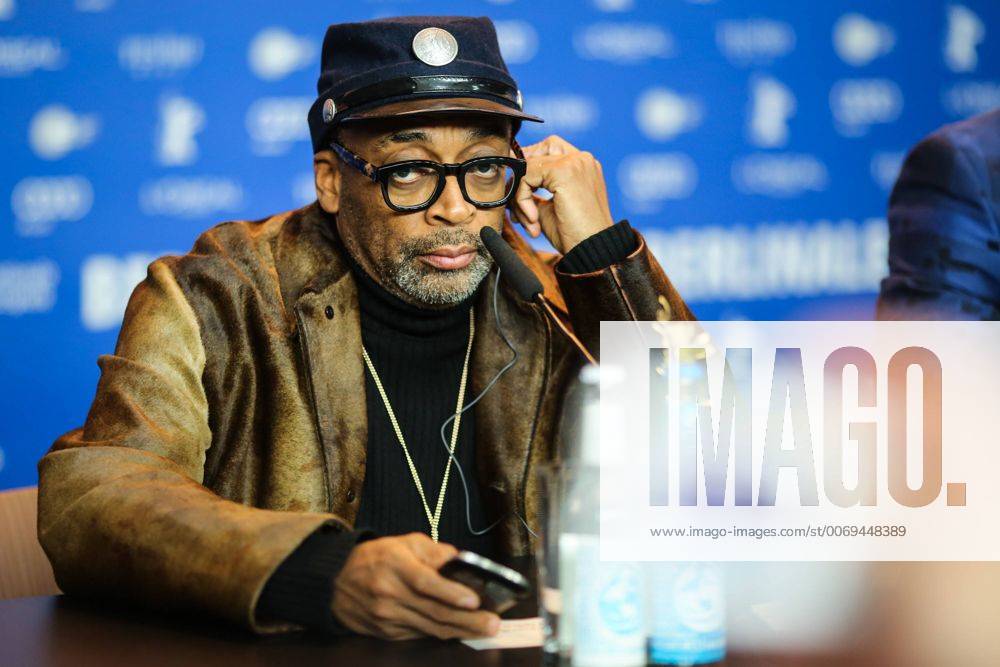 Director Spike Lee attends a press conference for the promotion of the movie Chi-Raq at the 66th Berlinale International Film Festival in Berlin, Germany, on Feb. 16, 2016. ) GERMANY-BERLIN-FILM FESTIVAL-CHI-RAQ ZhangxFan