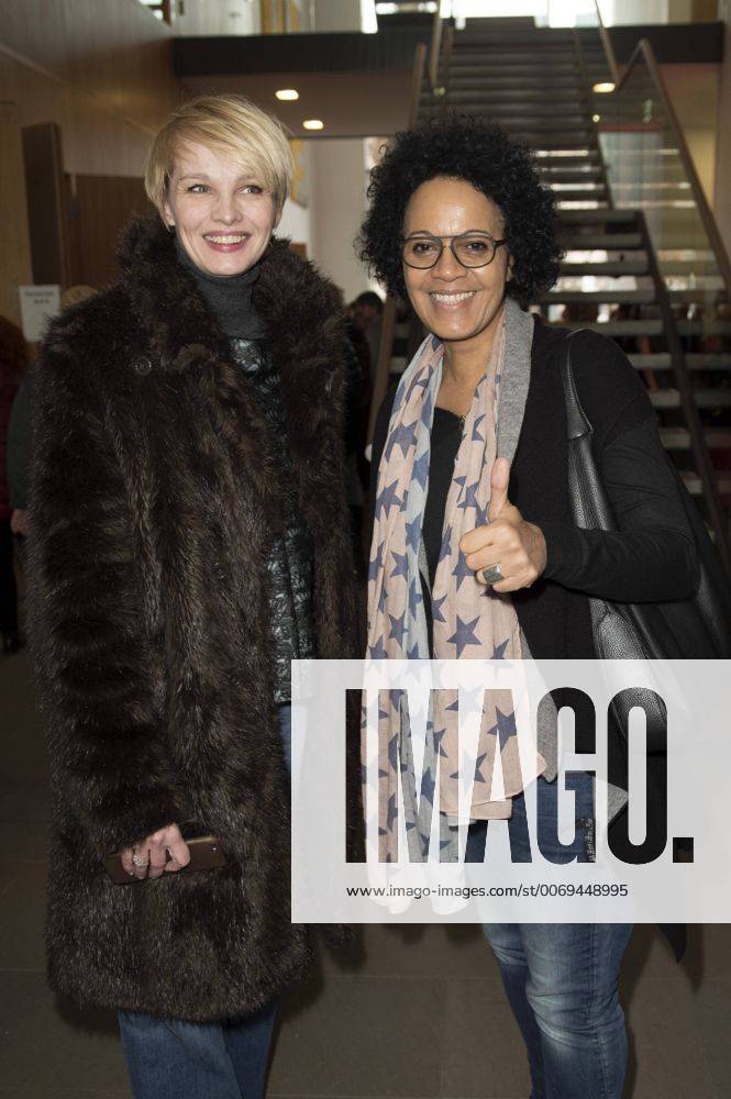 Susann Atwell and Mo Asumang at the Berlinale Reception of the Hessian State Government 2016 during the 66th Berlin International Film Festival Berlinale 2016 at the Representation of Hesse on February 16, 2016 in Berlin, Germany. Foto:xFredericx xFuturexImage