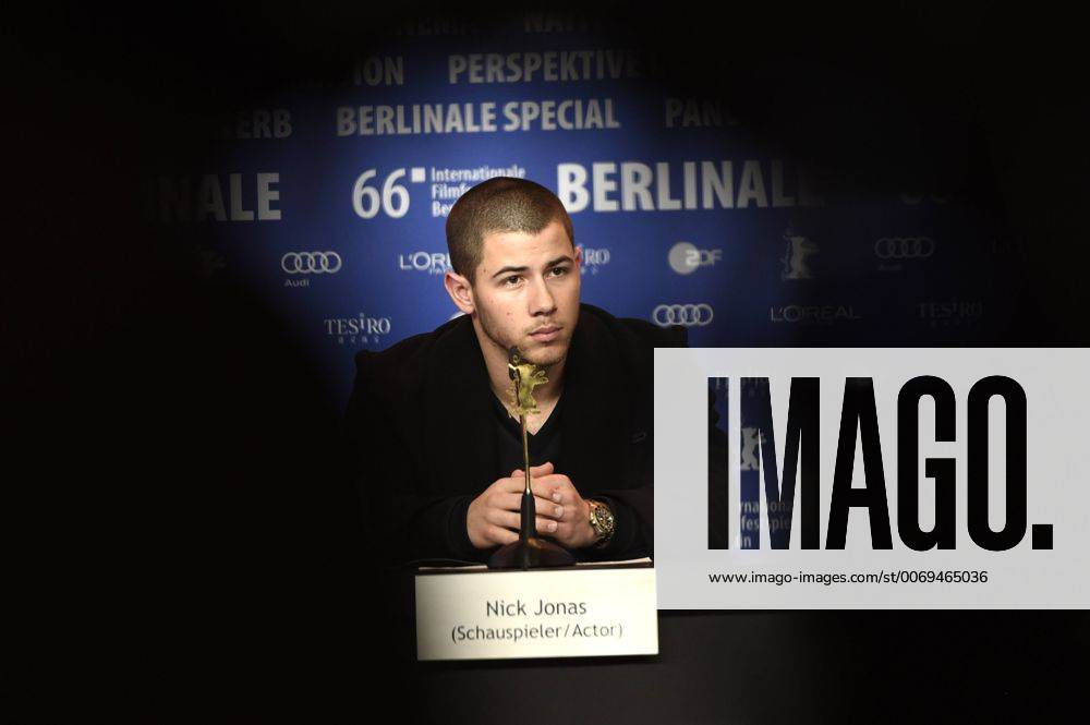 Nick Jonas during the Goat press conference at the 66th Berlin International Film Festival Berlinale 2016 on February 17, 2016 in Berlin, Germany. Foto:xC.xNiehausx xFuturexImage