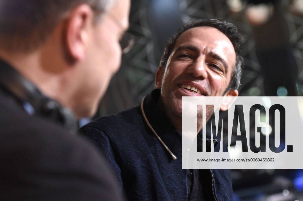 Moderator Knut Elstermann mit Regisseur Rafi Pitts beim RadioEins Berlinale-Nighttalk am Rande der 66. Internationalen Filmfestspiele Berlin 66. Internationale Filmfestspiele in Berlin IFB2016