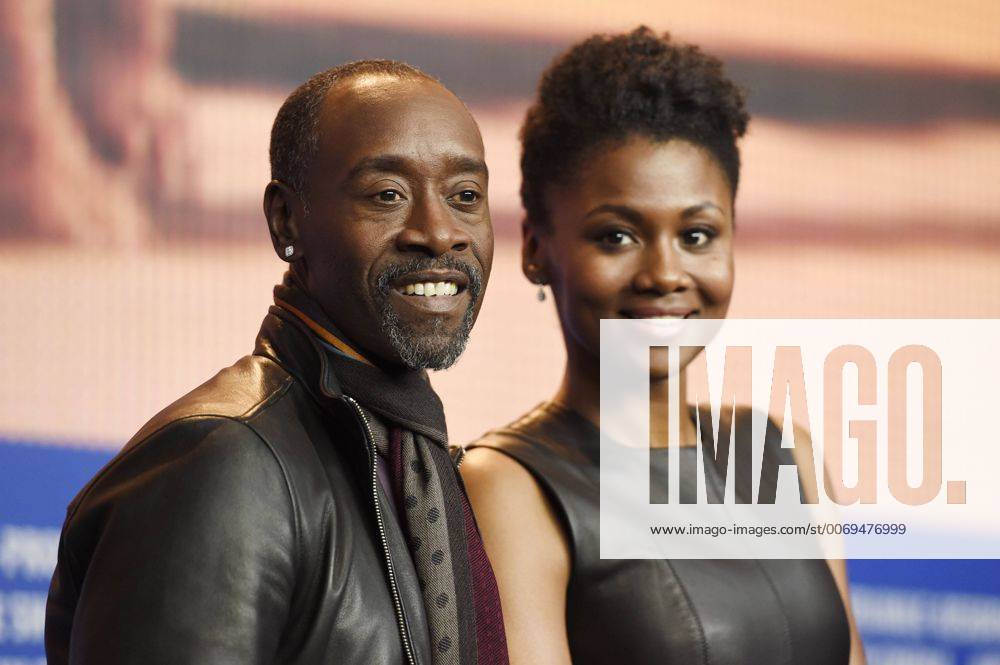 Regisseur Don Cheadle und Schauspielerin Emayatzy Corinealdi während der Pressekonferenz zum Film -Miles Ahead- anlässlich der 66. Internationalen Filmfestspiele Berlin 66. Internationale Filmfestspiele in Berlin IFB2016