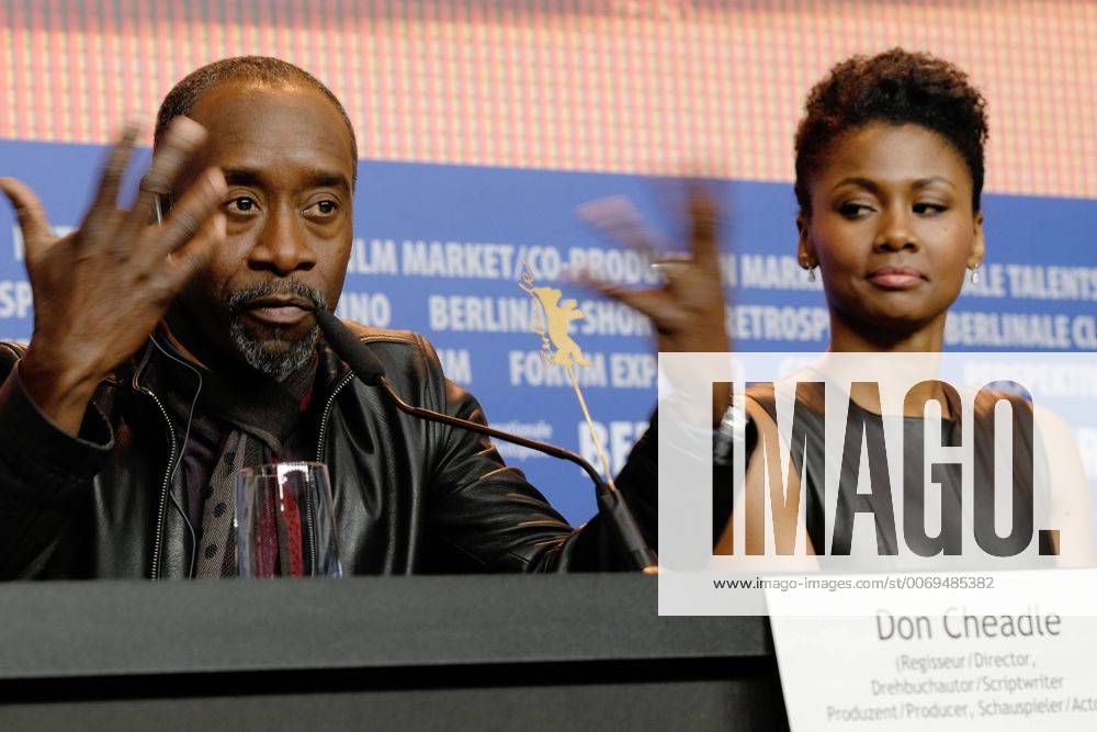 Regisseur Don Cheadle und Schauspielerin Emayatzy Corinealdi während der Pressekonferenz zum Film -Miles Ahead- anlässlich der 66. Internationalen Filmfestspiele Berlin snapshot-photography K.M.Krause
