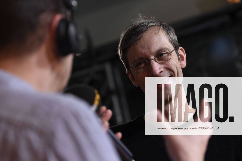 Moderator Knut Elstermann mit Regisseur Till Harms beim RadioEins Berlinale-Nighttalk am Rande der 66. Internationalen Filmfestspiele Berlin 66. Internationale Filmfestspiele in Berlin IFB2016