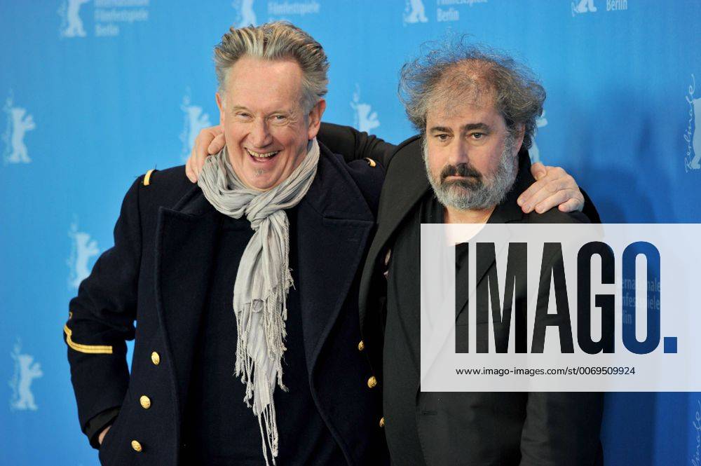 66th Berlin International Film Festival. . Photocall film Saint Amour . Pictured: Benoit Delepine, Gustave Kervern CamillaxMorandi