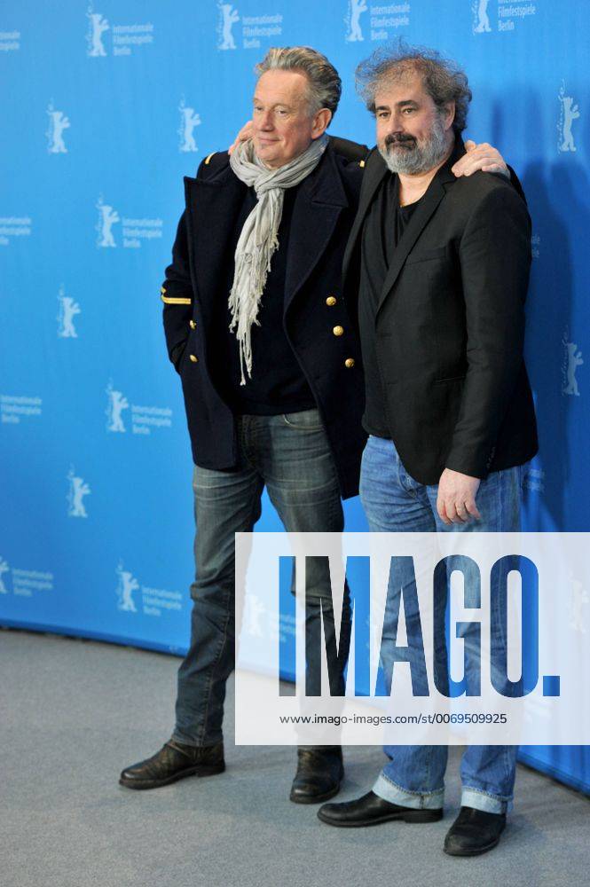 66th Berlin International Film Festival. . Photocall film Saint Amour . Pictured: Benoit Delepine, Gustave Kervern CamillaxMorandi