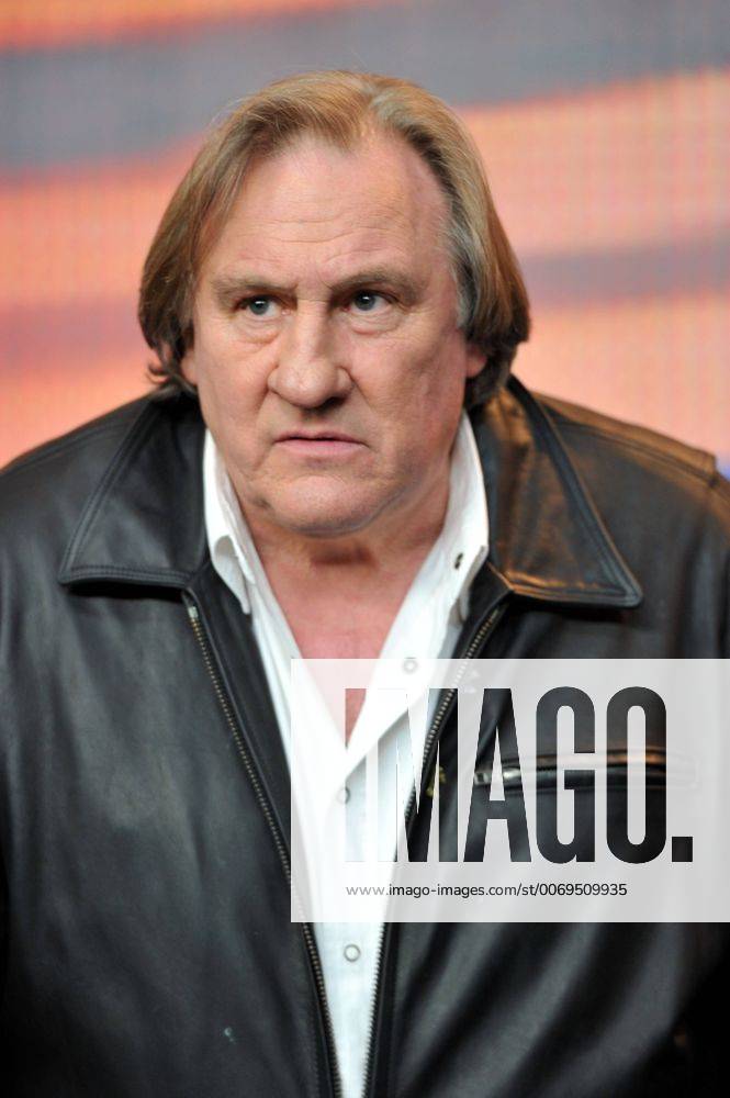 66th Berlin International Film Festival. . Photocall film Saint Amour . Pictured: Gerard Depardieu CamillaxMorandi