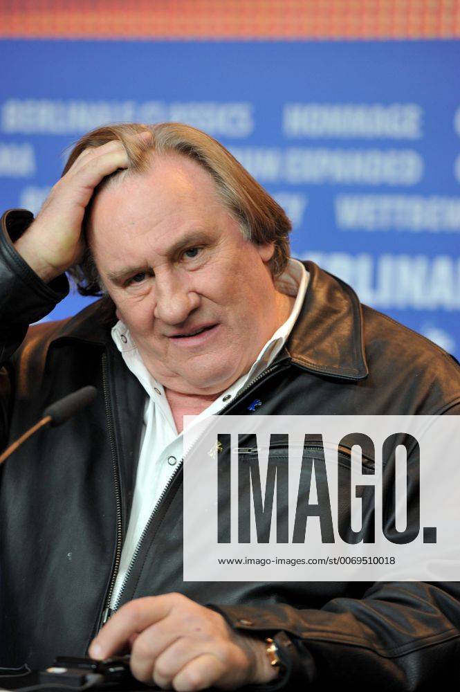 66th Berlin International Film Festival. . Photocall film Saint Amour . Pictured: Gerard Depardieu CamillaxMorandi