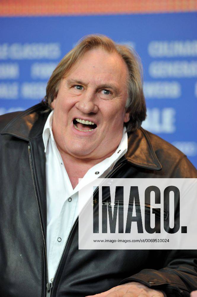 66th Berlin International Film Festival. . Photocall film Saint Amour . Pictured: Gerard Depardieu CamillaxMorandi