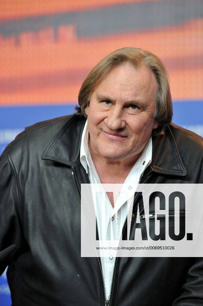 66th Berlin International Film Festival. . Photocall film Saint Amour . Pictured: Gerard Depardieu CamillaxMorandi