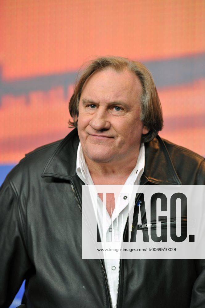 66th Berlin International Film Festival. . Photocall film Saint Amour . Pictured: Gerard Depardieu CamillaxMorandi