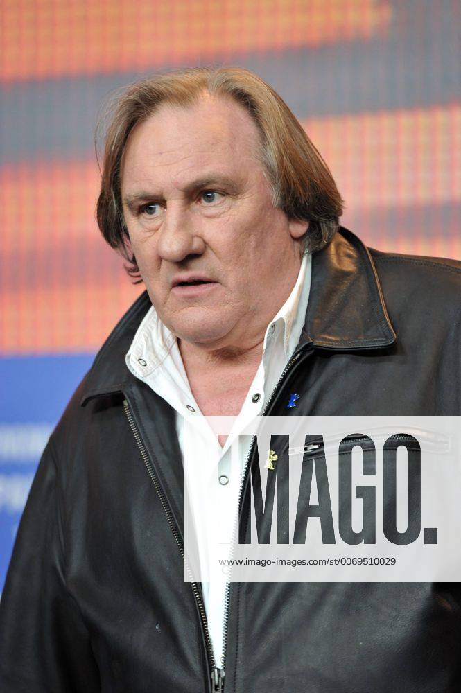 66th Berlin International Film Festival. . Photocall film Saint Amour . Pictured: Gerard Depardieu CamillaxMorandi